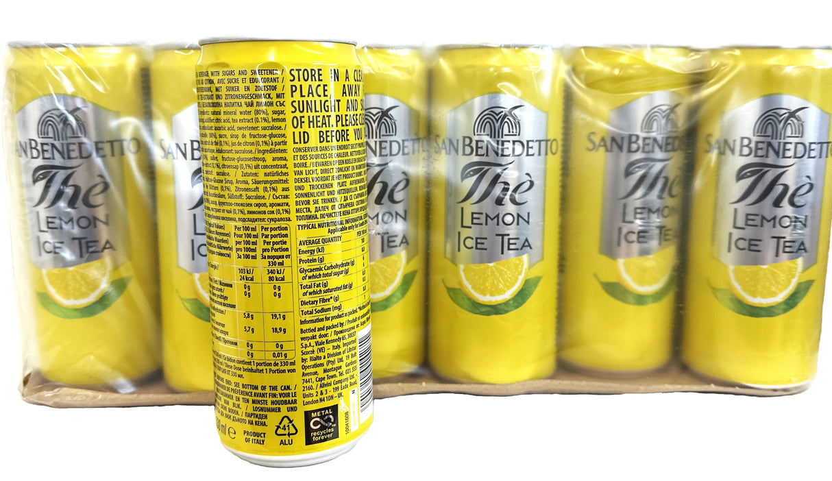 24 San Benedetto The Eistee Lemon 330 ml mit Pfand
