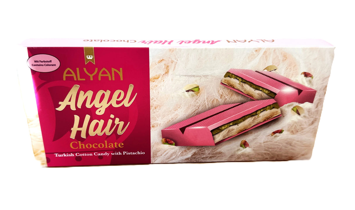 12er Pack ALYAN Angel Hair Schokolade 160 gr. Pistaziencreme Zuckerwatte