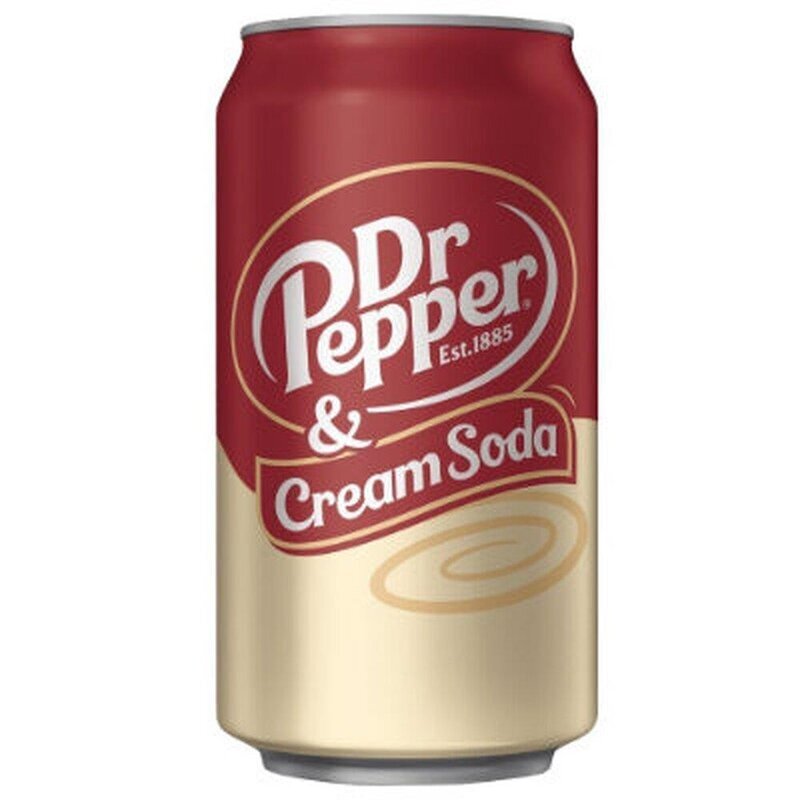 12 Dr Pepper Cream & Soda USA 0,355l Inkl. Pfand MHD : 08.12.25