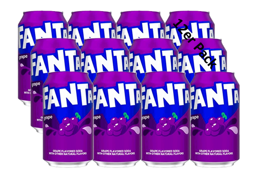 Fanta USA Grape 12x 355ml inkl. 0,25€ Pfand MHD 26.01.26
