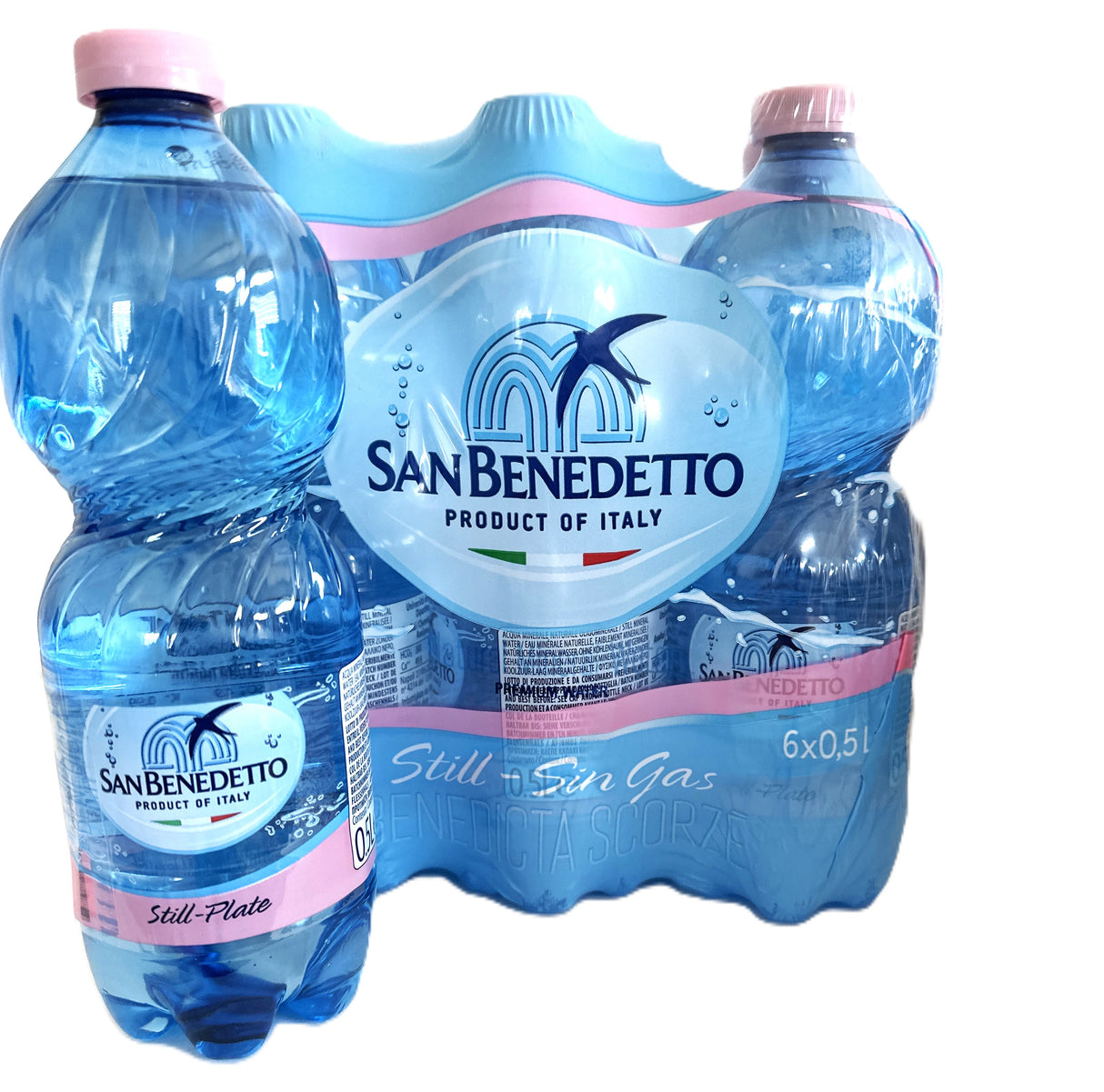 24 San Benedetto Still Natural Wasser 0,5 L Flasche mit Pfand