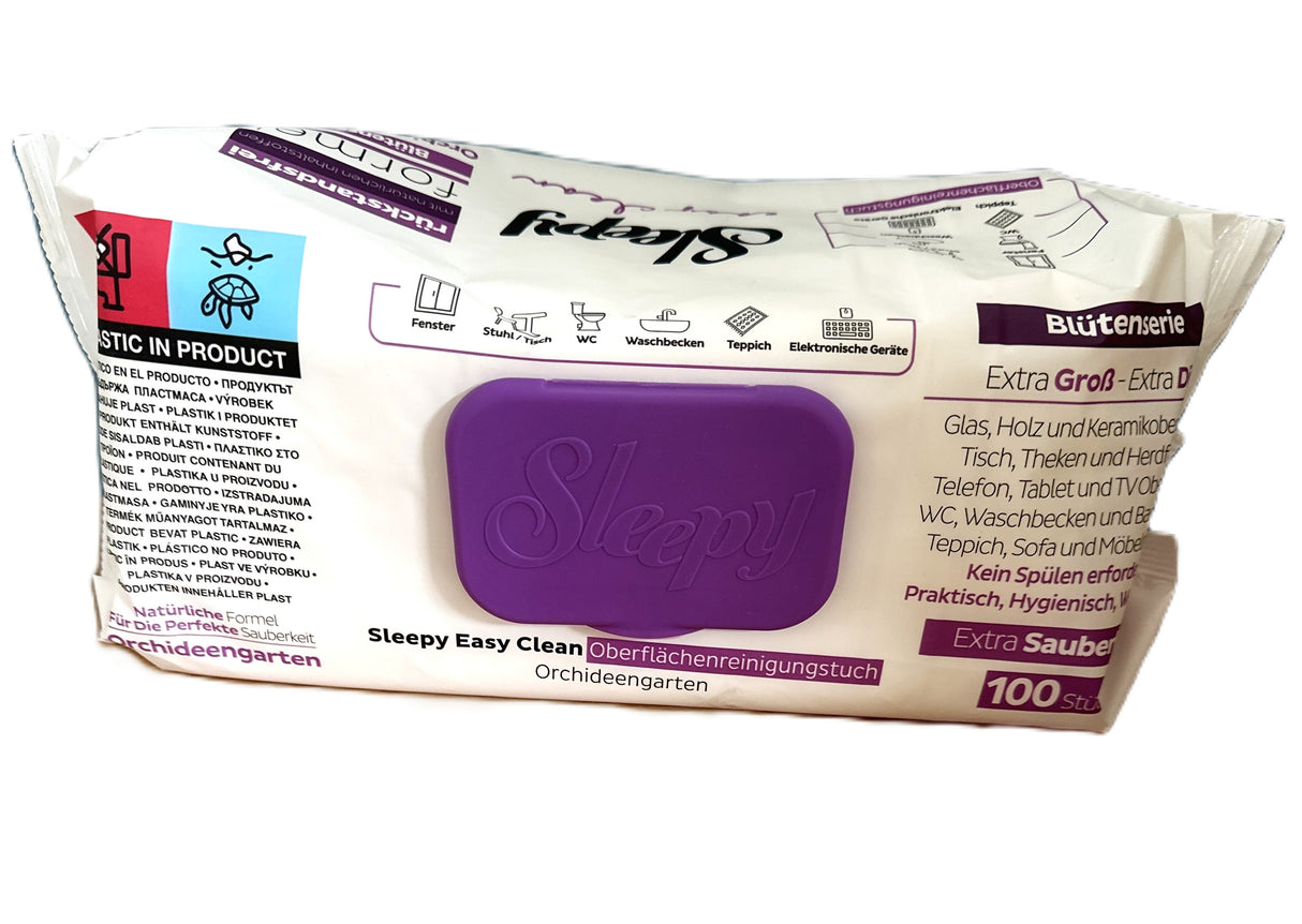 Sleepy Easy Clean Oberflächenreinigungstuch Orchideengarten Lila