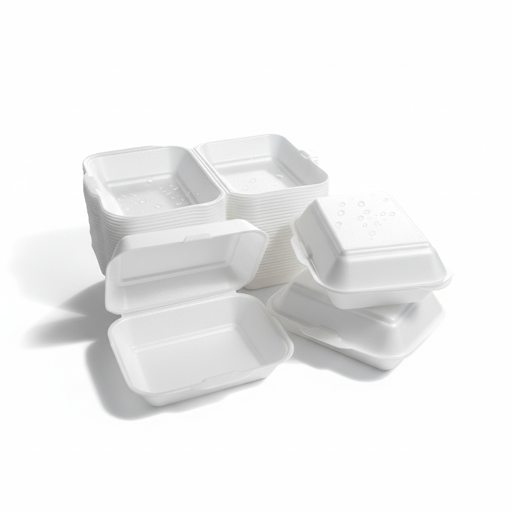 Thermo-Klappbox Nudelbox XPS Styropor cream, 220 x 145 x 95 mm