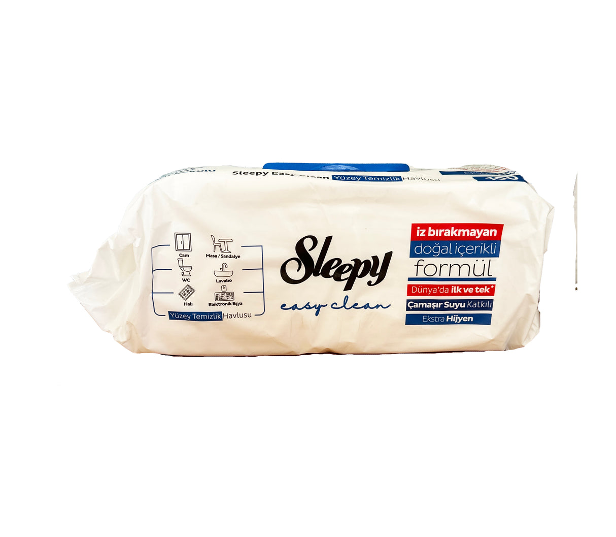 Sleepy Easy Clean Feuchtetücher 100 Blatt Bleichzusatz Fichte Blau