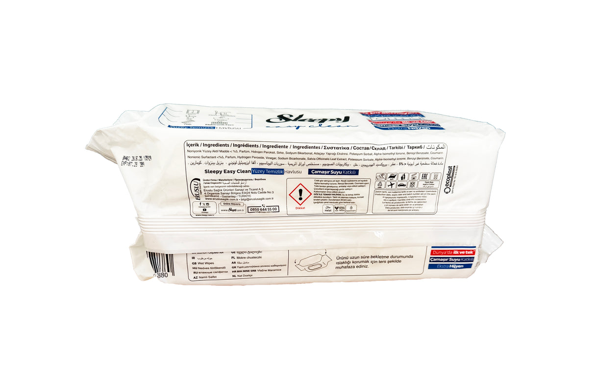 Sleepy Easy Clean Feuchtetücher 100 Blatt Bleichzusatz Fichte Blau