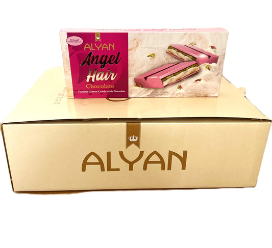 12er Pack ALYAN Angel Hair Schokolade 160 gr. Pistaziencreme Zuckerwatte