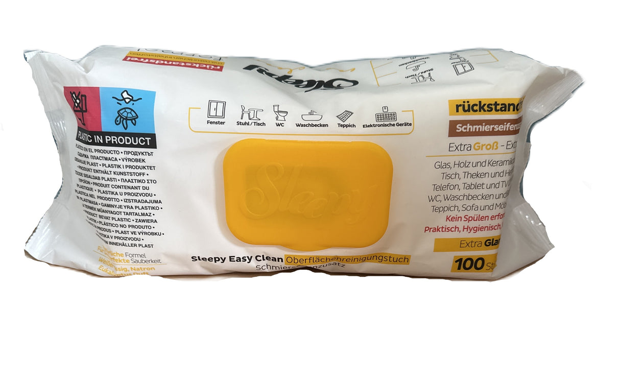 Sleepy Easy Clean Feuchtetücher 100 Blatt Extra Glanz