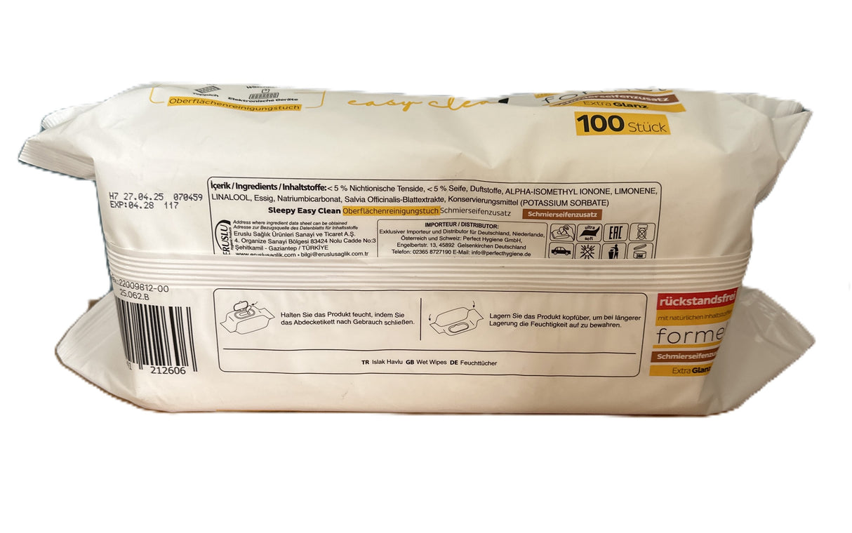 Sleepy Easy Clean Feuchtetücher 100 Blatt Extra Glanz