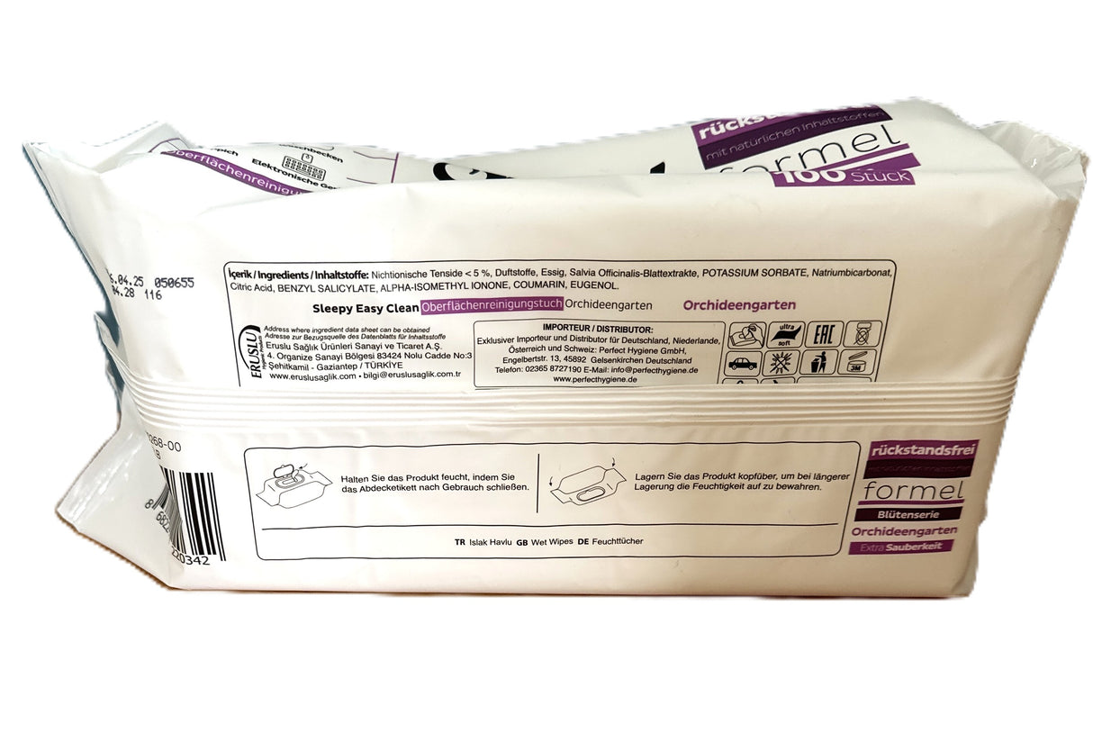 Sleepy Easy Clean Oberflächenreinigungstuch Orchideengarten Lila