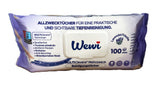 Wewi Pratik Feuchtetücher 100 Blatt Lavendel Lila