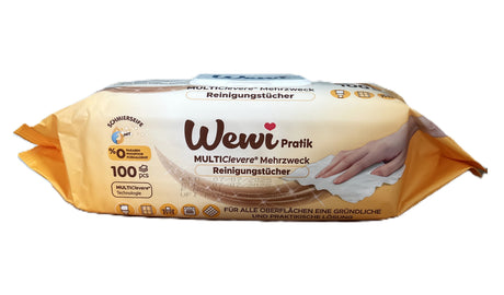 Wewi Pratik Feuchtetücher 100 Blatt Schmierseife Orange