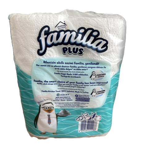 6 Rollen familia Plus 3 lagig Küchenrollen Tücher 3 lagig