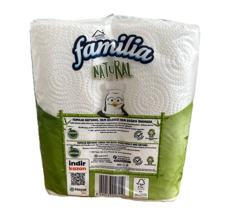 6 Rollen familia Natural 3 lagig Küchenrollen Tücher 3 lagig